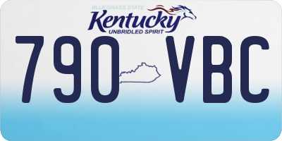 KY license plate 790VBC