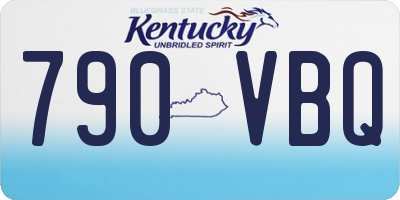 KY license plate 790VBQ