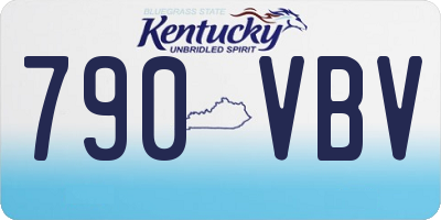 KY license plate 790VBV