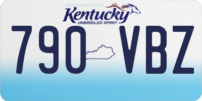 KY license plate 790VBZ