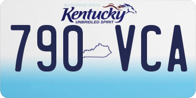 KY license plate 790VCA