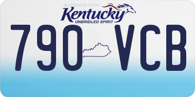 KY license plate 790VCB