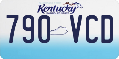 KY license plate 790VCD