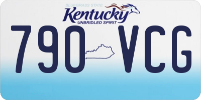 KY license plate 790VCG