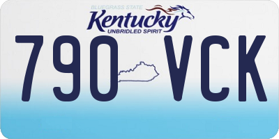 KY license plate 790VCK