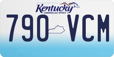 KY license plate 790VCM