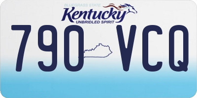 KY license plate 790VCQ