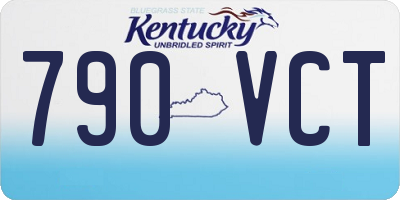 KY license plate 790VCT