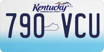 KY license plate 790VCU