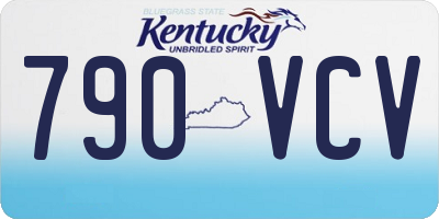 KY license plate 790VCV