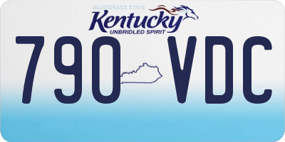 KY license plate 790VDC