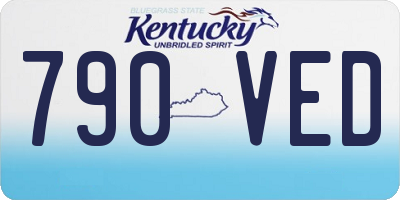 KY license plate 790VED
