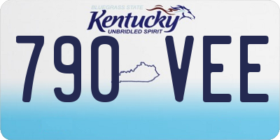 KY license plate 790VEE