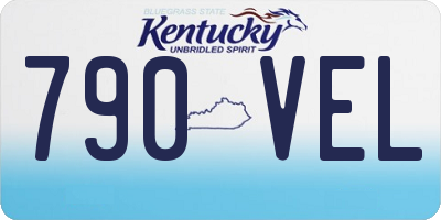 KY license plate 790VEL