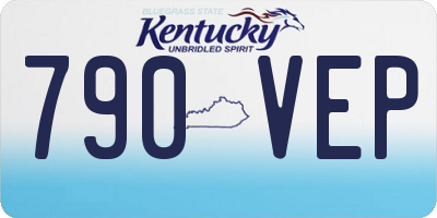KY license plate 790VEP