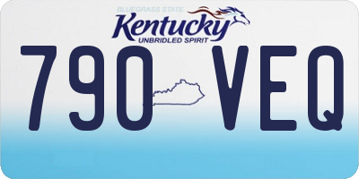 KY license plate 790VEQ