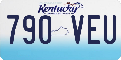 KY license plate 790VEU
