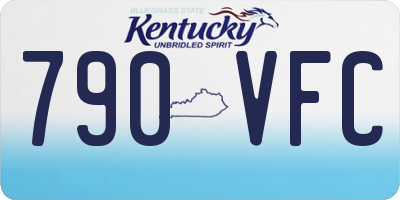 KY license plate 790VFC