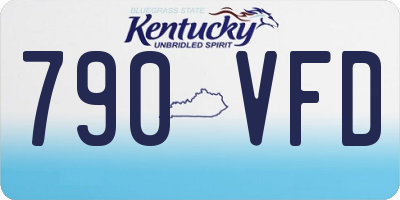 KY license plate 790VFD