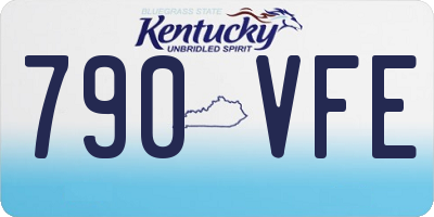 KY license plate 790VFE