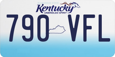 KY license plate 790VFL
