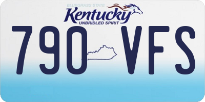 KY license plate 790VFS