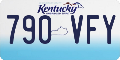 KY license plate 790VFY