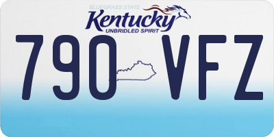 KY license plate 790VFZ