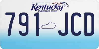 KY license plate 791JCD