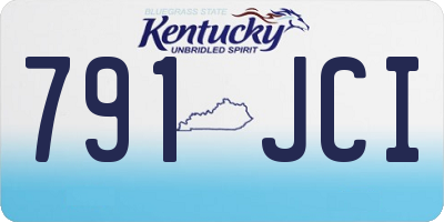 KY license plate 791JCI