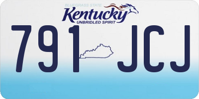 KY license plate 791JCJ