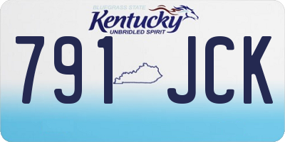 KY license plate 791JCK