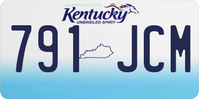 KY license plate 791JCM