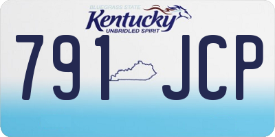 KY license plate 791JCP