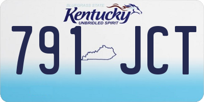 KY license plate 791JCT