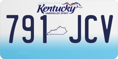 KY license plate 791JCV