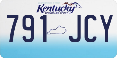 KY license plate 791JCY