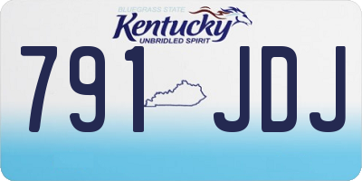 KY license plate 791JDJ