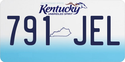 KY license plate 791JEL