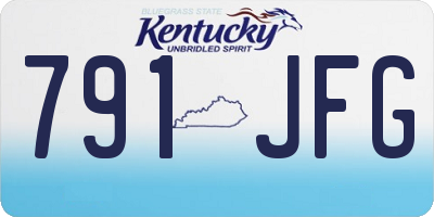 KY license plate 791JFG