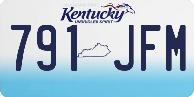 KY license plate 791JFM