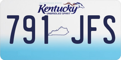 KY license plate 791JFS
