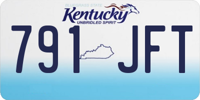 KY license plate 791JFT