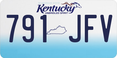KY license plate 791JFV