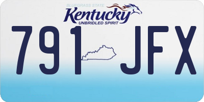 KY license plate 791JFX