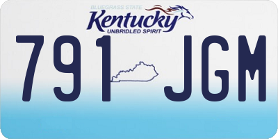 KY license plate 791JGM