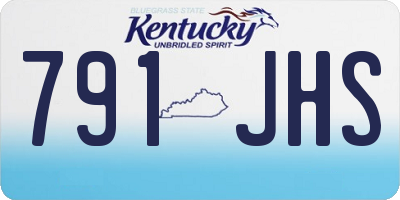 KY license plate 791JHS