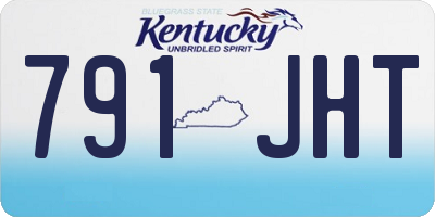 KY license plate 791JHT