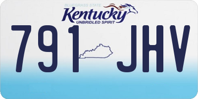KY license plate 791JHV
