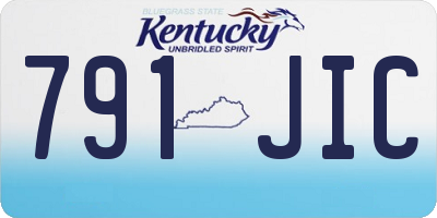 KY license plate 791JIC